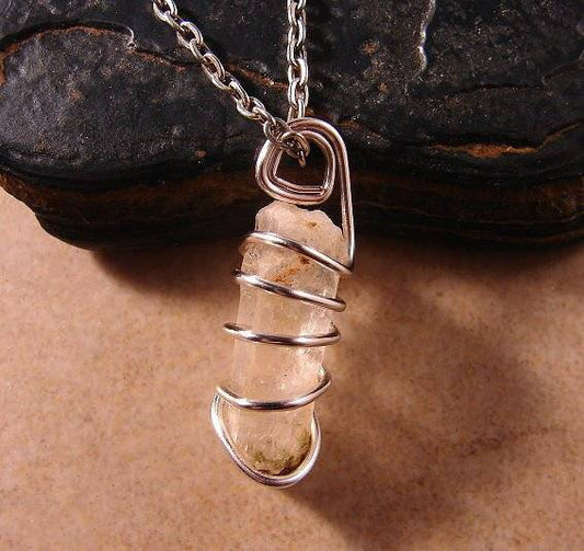 DELPHI ORACLE QUARTZ PENDANT SILVER COPPER MAGIC INCREASE SPIRITUALITY LOVE 17