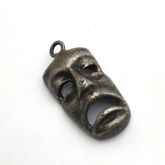 Antique Vintage Sterling Silver Melpomene Charm