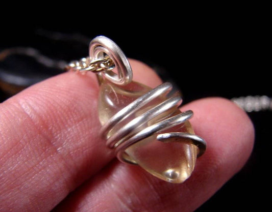 Golden Labradorite Hand Forged Pendant Sterling Silver Creativity 14