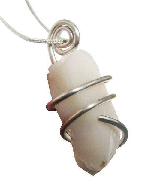 NOVACULITE PENDANT IN STERLING SILVER CUT CORDS - BE FREE AGAIN #550