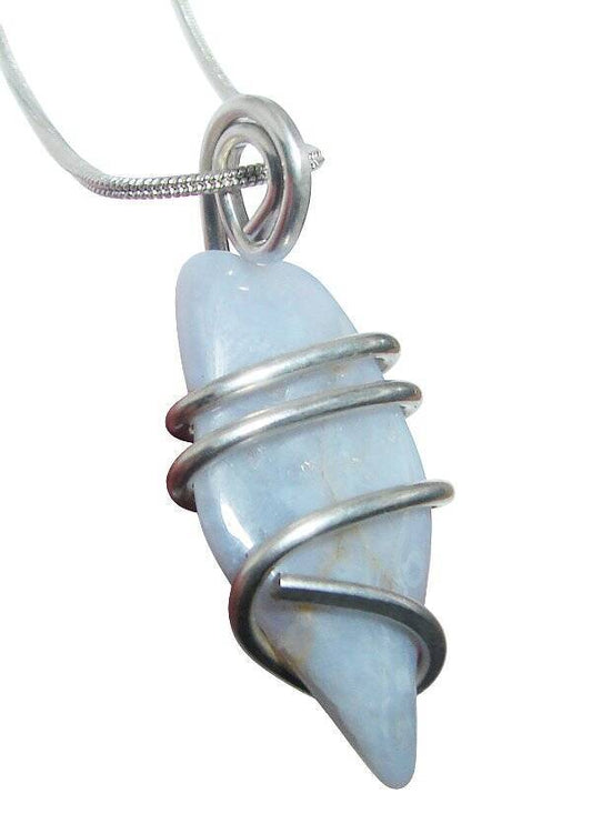 GENUINE ELLENSBURG TRUE BLUE AGATE PENDANT, MEDIUM BLUE #77