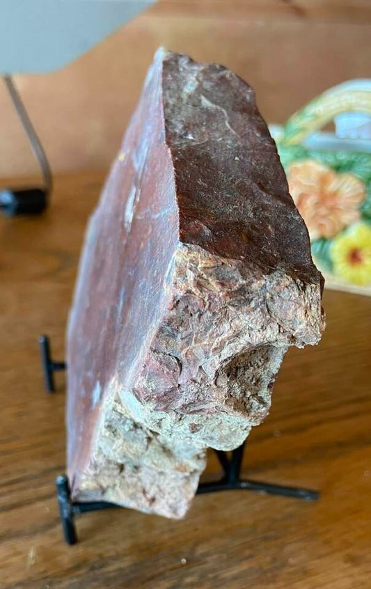 Thick Plume Agate Slab, California 1 lb 7 ounces