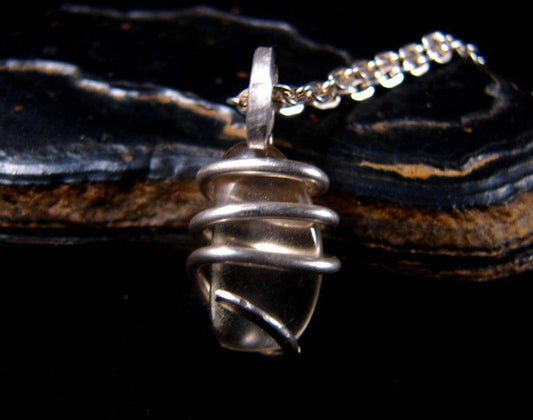 Golden Labradorite Hand Forged Pendant Sterling Silver Creativity #16