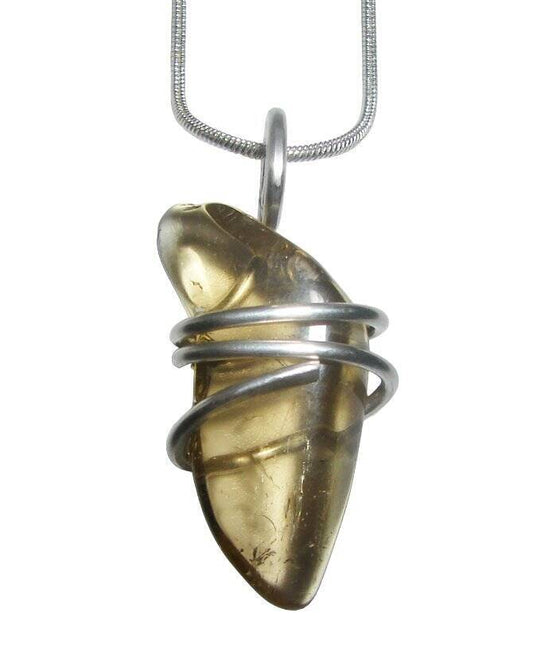 Kundalini African Congo Citrine Lemurian Pendant, Genuine South Africa #212