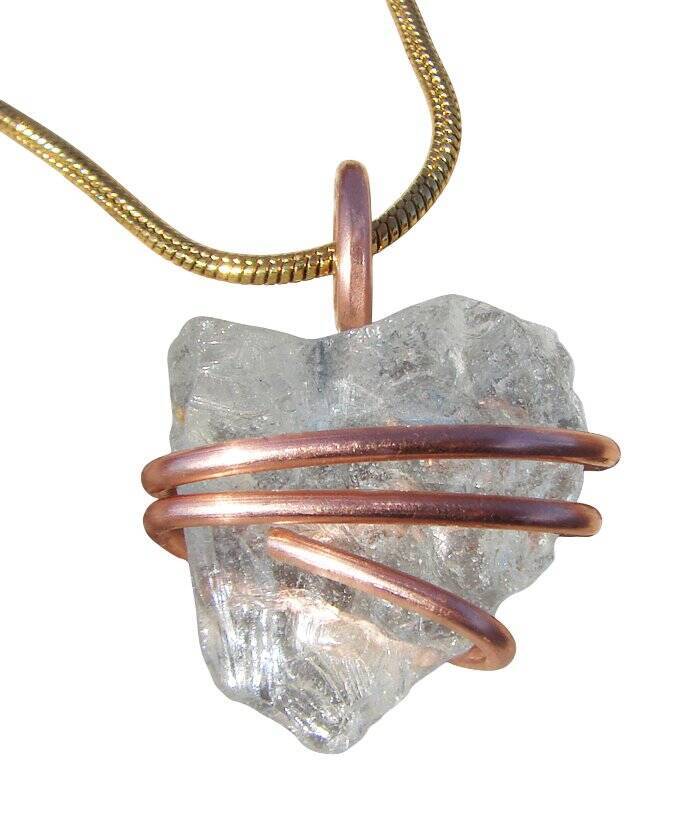 Gorgeous Genuine Monatomic Andara Crystal Pendant Copper #437