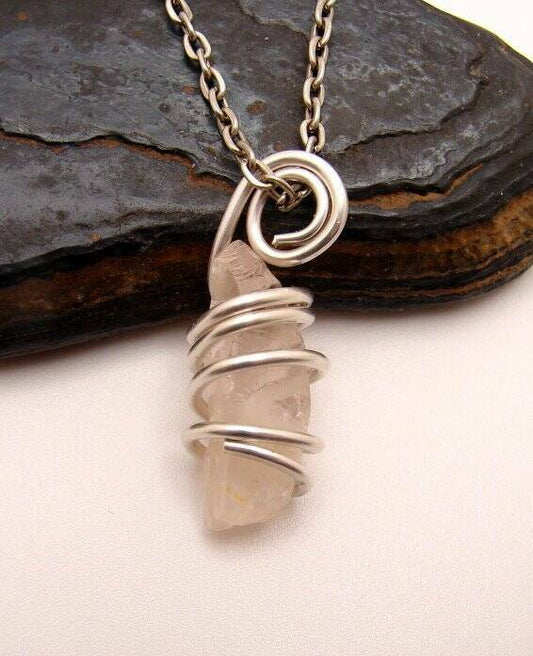 RARE HIGH POTENCY PINK MORGANITE AMULET PENDANT #7