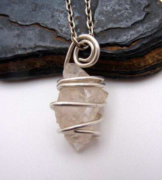 RARE HIGH POTENCY PINK MORGANITE AMULET PENDANT #4