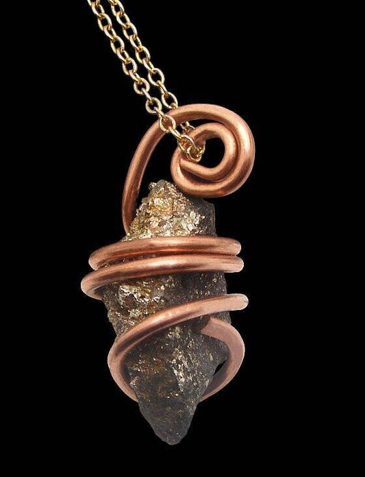 Rare Healer's Healers Apache Gold Pyrite Magnetite Natural Pendant #200