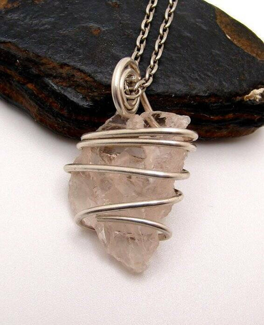 RARE HIGH POTENCY PINK MORGANITE AMULET PENDANT #2