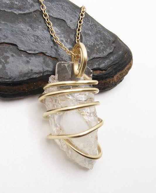 Gorgeous Genuine Monatomic Andara Crystal Pendant Bronze Gold #5001