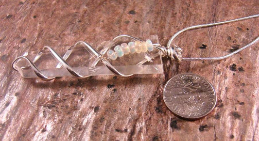 Tanzanite, Ethiopian Opal, Ruby Pendants