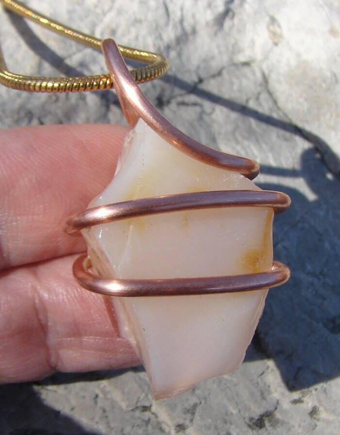 Gorgeous Genuine Monatomic Andara Crystal Pendant Copper #438