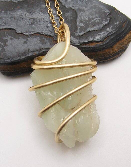 Gorgeous Genuine Monatomic Andara Crystal Pendant Bronze Gold #3109