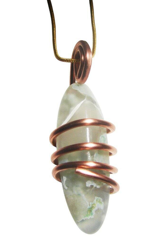 Spirit of Sakura Pendant Natural Agate | Copper / Harmony / Bereavement Gift #21