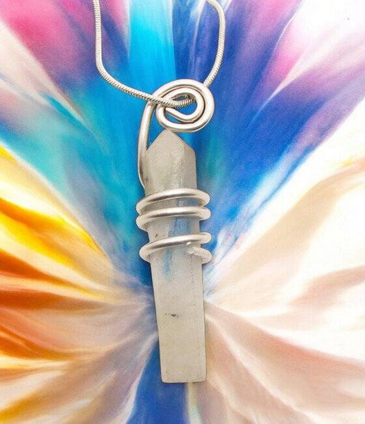 Stone of Heaven Azurite Crystal Edgar Cayce in Granite Sterling Silver #11