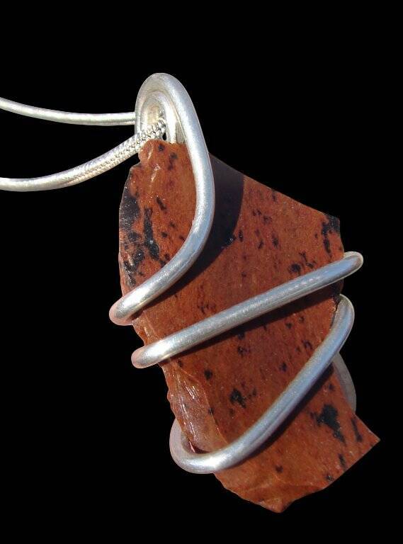 Gorgeous Genuine Monatomic Andara Crystal Pendant Silver #443