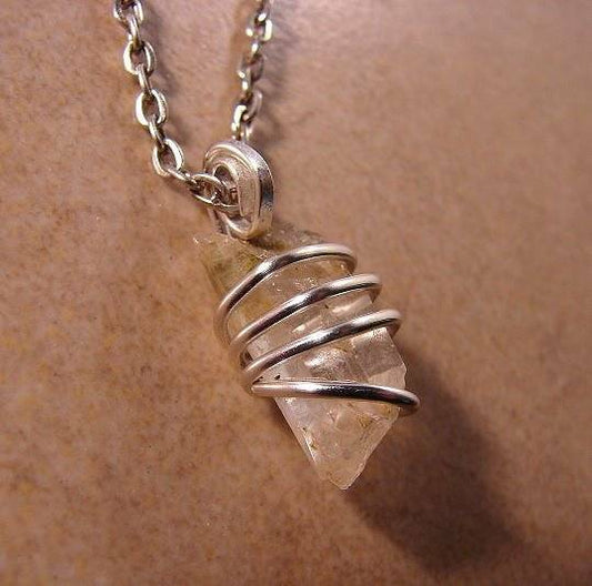 DELPHI ORACLE QUARTZ PENDANT SILVER COPPER MAGIC INCREASE SPIRITUALITY LOVE #27