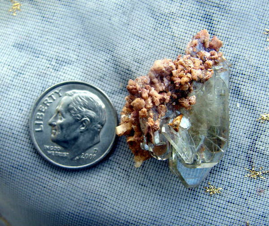 Barite Crystal Blade Cluster Warihuyn, Huanuco Department, Peru 7 with Tags