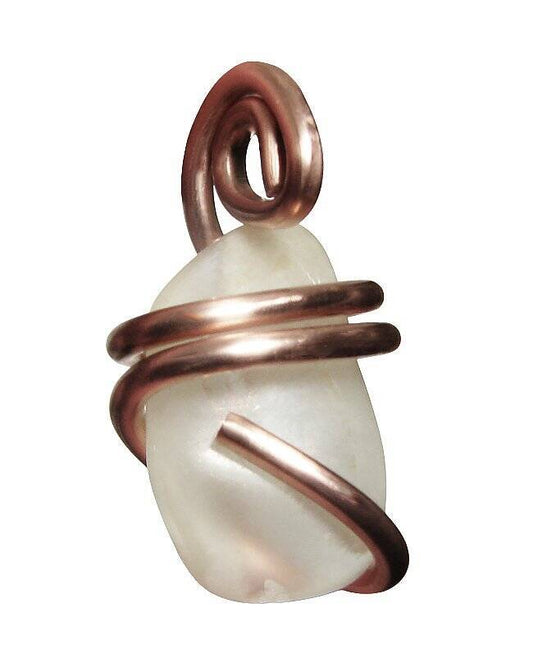 Real Crystals, Rainbow Moonstone Necklace, Crown Chakra Pendant, Empathy #12