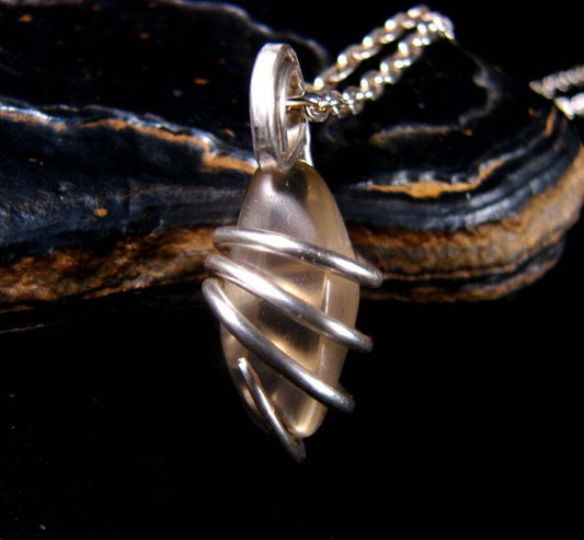 Mystical Labradorite Hand Forged Pendant Sterling Silver Creativity #20