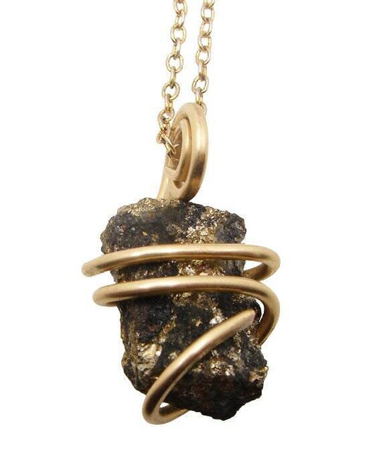 Rare Healer's Healers Apache Gold Pyrite Magnetite Natural Pendant #154