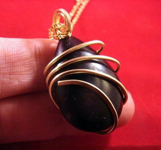 Carved Rainbow Obsidian Protection Sterling Silver Wrap Reiki Pendant #110