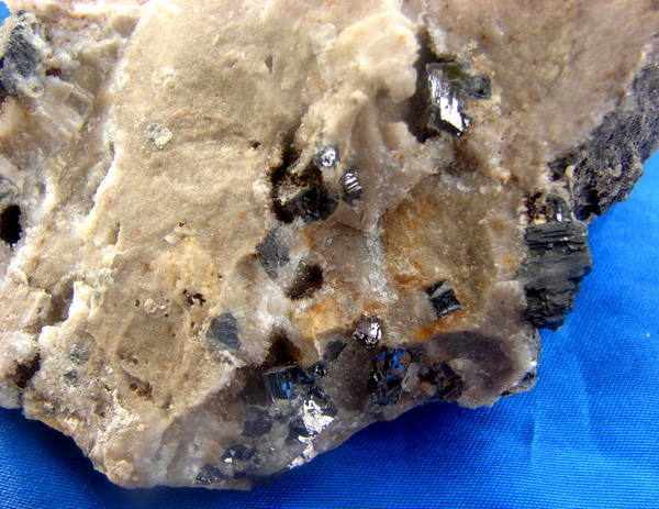 Bingham Purple Fluorite with Galena Crystal Cluster from Bingham, New Mexico 2