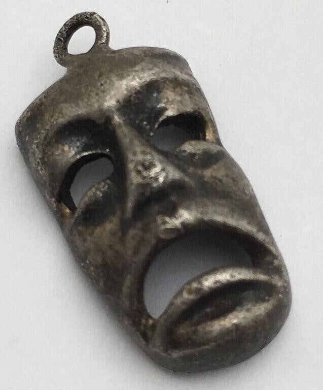 Antique Vintage Sterling Silver Melpomene Charm