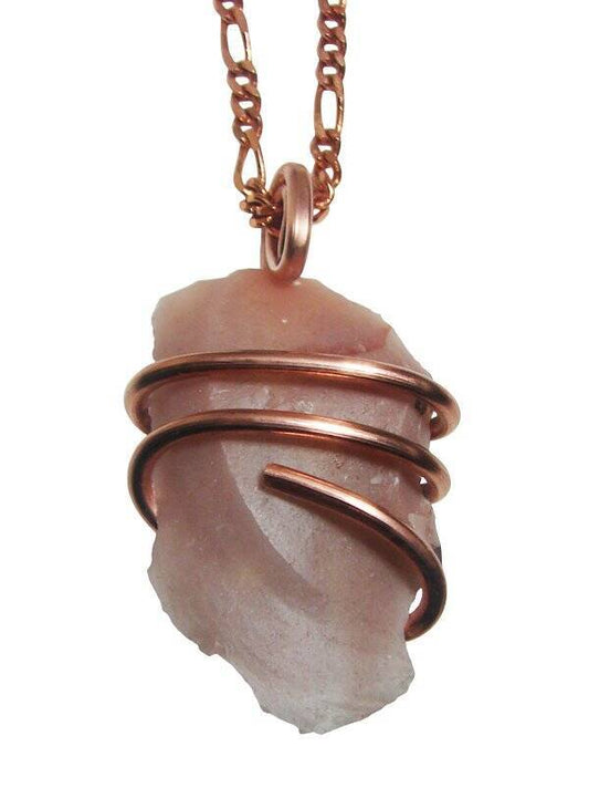 NOVACULITE PENDANT IN COPPER CUT CORDS - BE FREE AGAIN #561