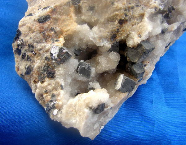 Bingham Purple Fluorite with Galena Crystal Cluster from Bingham, New Mexico 2