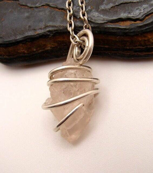 RARE HIGH POTENCY PINK MORGANITE AMULET PENDANT #10