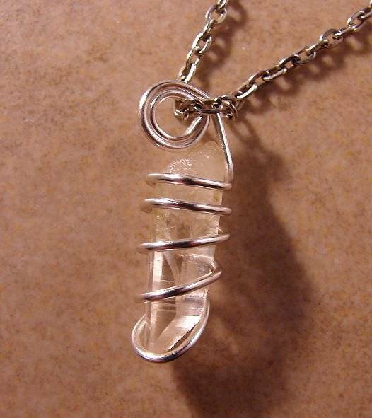 Greek DELPHI ORACLE QUARTZ PENDANT SILVER COPPER MAGIC SPIRITUALITY LOVE 19