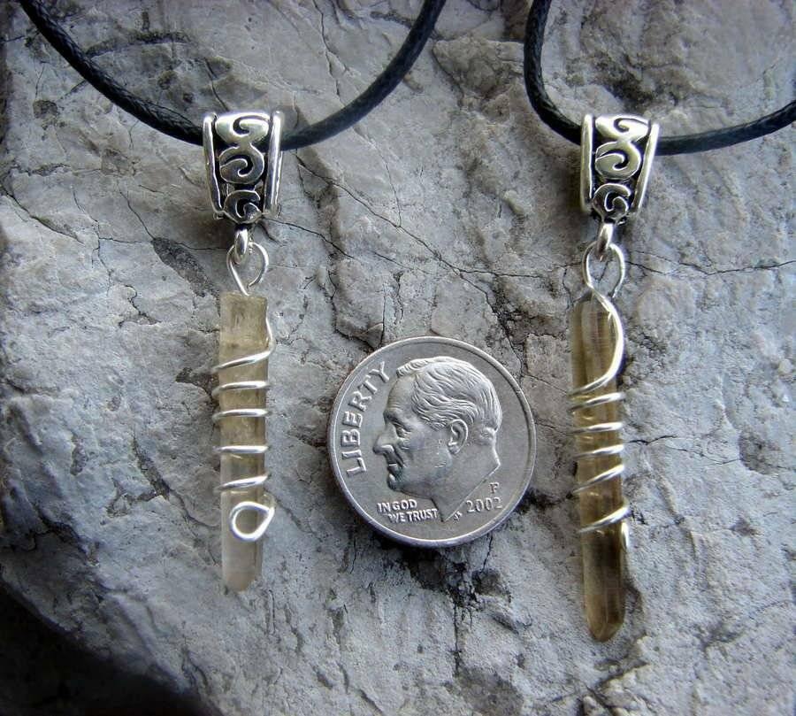 Vibrant Champagne Aura Pendant - High Energy - Psychic Pathways