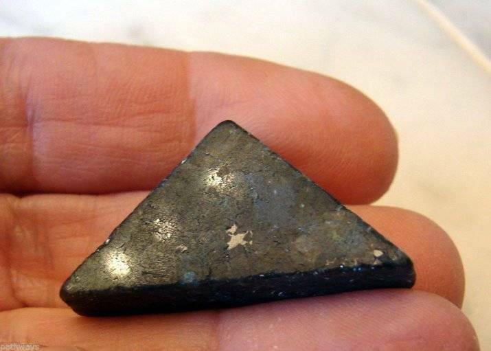 Genuine Galaxyite Pyramid Triangle Micro-Labradorite Crystal Ultra Rare - Psychic Pathways