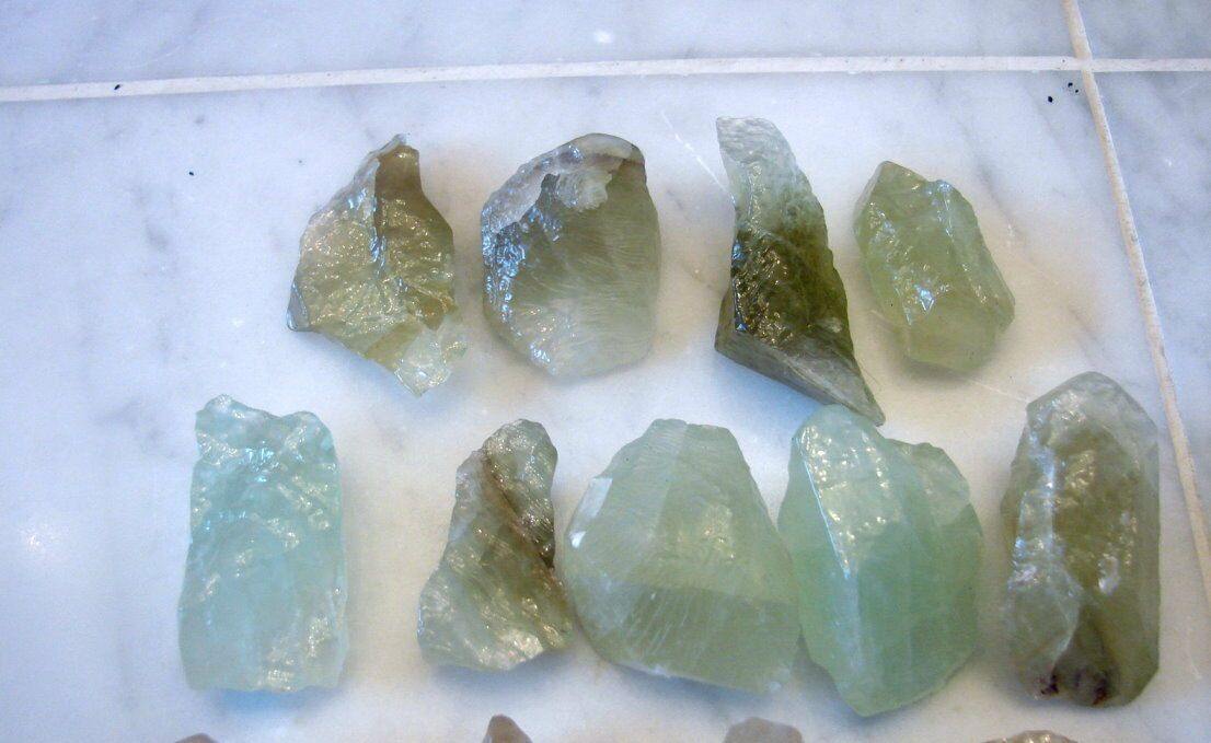 Green Elestial Moldavite Calcite Crystal Mexico! - Psychic Pathways
