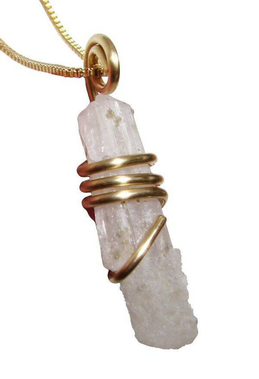 DANBURITE PENDANT RARE POWERFUL Pleiadian Starbrary Crystal MERLIN'S GOLD #503