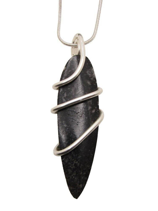 Shadow Hunters Deep Sea Moroccan Pendant Paleozoic Orthoceras Science Gift #10