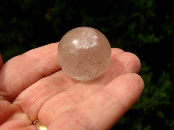 RARE LEMURIAN SEED QUARTZ CRYSTAL BALL SPHERE BRAZIL