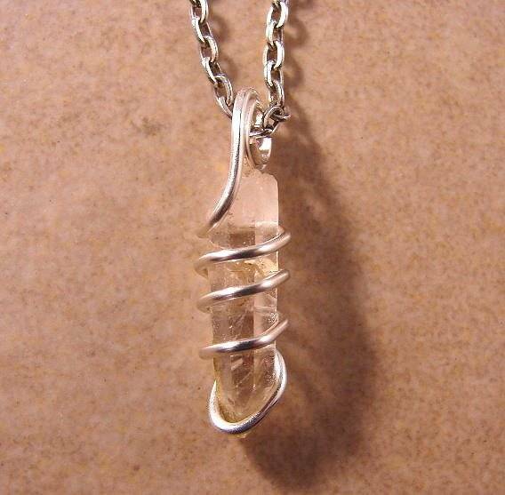 DELPHI ORACLE QUARTZ PENDANT SILVER COPPER SPIRITUALITY LOVE 24