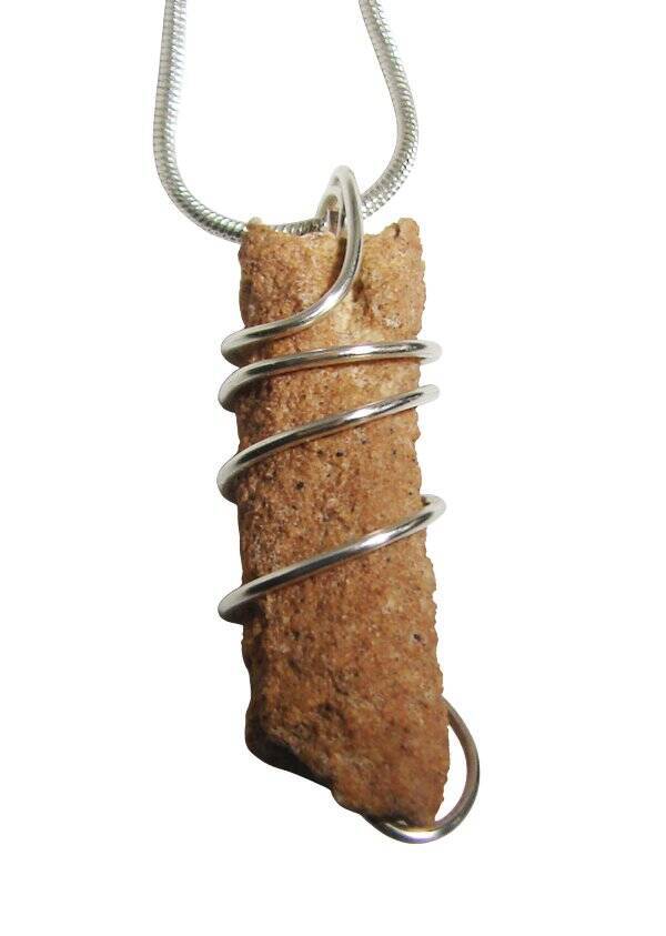 RARE UNUSUAL PRAYER PIPE LIGHTNING STRIKE SARAHA DESERT FULGURITE CRYSTAL #324