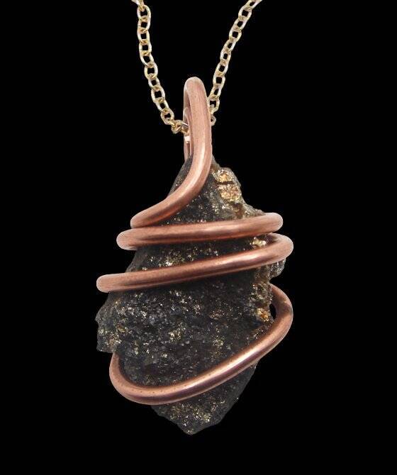 Rare Healer's Healers Apache Gold Pyrite Magnetite Natural Pendant #200