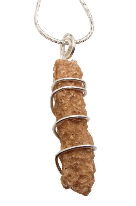 PRAYER PIPE LIGHTNING STRIKE SARAHA DESERT FULGURITE CRYSTAL #251