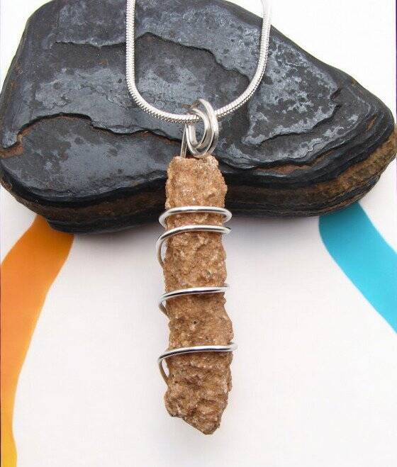 PRAYER PIPE LIGHTNING STRIKE SARAHA DESERT FULGURITE CRYSTAL #251