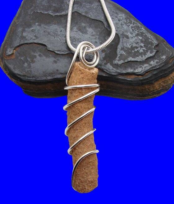 RARE UNUSUAL PRAYER PIPE LIGHTNING STRIKE SARAHA DESERT FULGURITE CRYSTAL #250