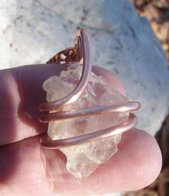 Real Crystals Handmade Petalite Angelic Pendant / Metaphysical Spiritual #62