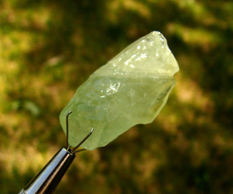 ONE Green Elestial Moldavite Calcite Crystal Mexico!!