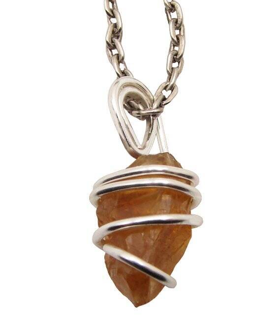 RARE AFRICAN CONGO LEMURIAN NATURAL CITRINE KUNDALINI QUARTZ WAND PENDANT #46