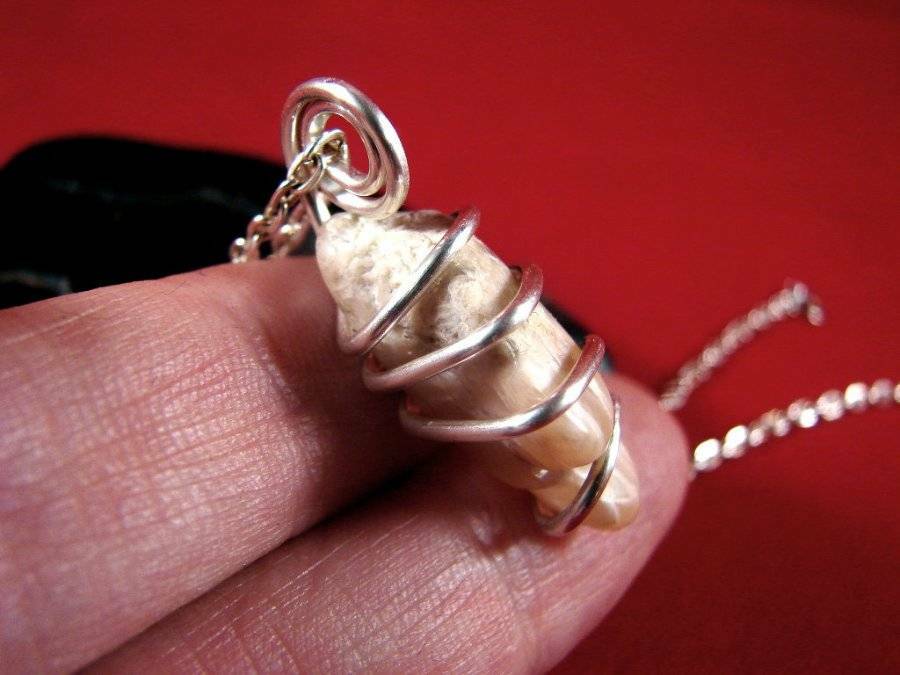 India Indian Moonstone Wire Wrap Pendant in Sterling Silver  2