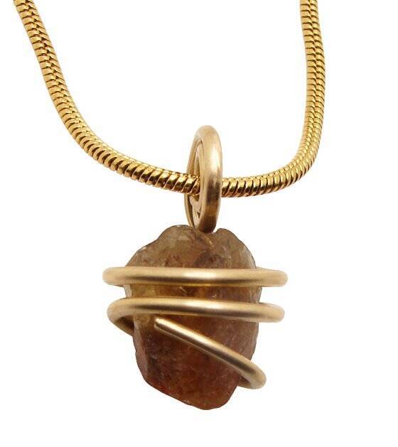 RARE AFRICAN CONGO LEMURIAN NATURAL CITRINE KUNDALINI QUARTZ WAND PENDANT #81