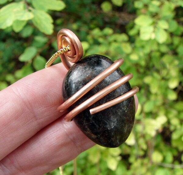Natural Arfvedsonite Astrophyllite Pendant RUSSIAN Psychic Visions Crystal #11
